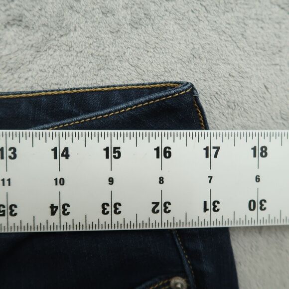 American Eagle Jeans Women's Size 33 Blue High-Rise Skinny Denim 29" Inseam - Picture 4 of 16